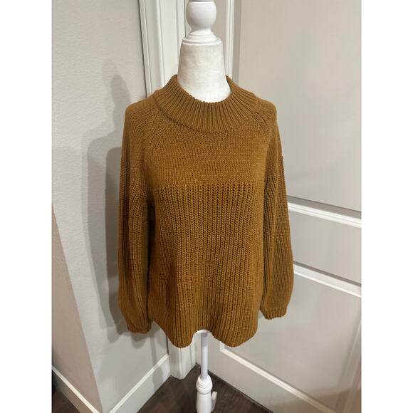 Madewell Chunky Brown Sweater, Size Small - Picture 1 of 7